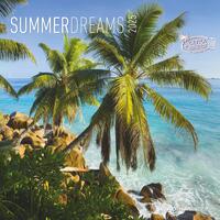 Vorderes Coverbild Alpha Edition - Summer Dreams 2025 Broschürenkalender, 30x30cm, Wandkalender mit Platz für Notizen und Termine, sommerliche Bilder, Monatsübersicht und Ferientermine DE/AT/CH
