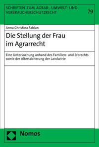 Vorderes Coverbild Die Stellung der Frau im Agrarrecht