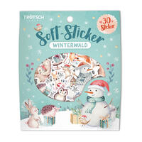 Vorderes Coverbild Trötsch Soft-Sticker Winterwald