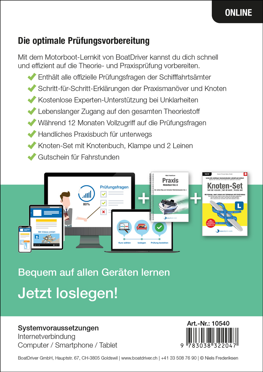 Rückseitencover BoatDriver - Motorboot-Lernkit
