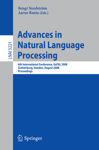 Vorderes Coverbild Advances in Natural Language Processing