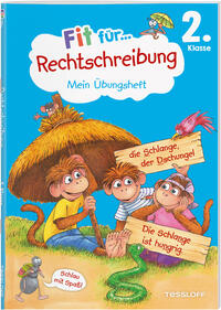 Vorderes Coverbild Fit für Rechtschreibung 2. Klasse. Mein Übungsheft