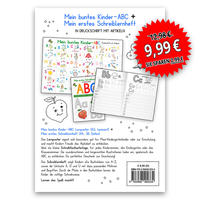 Vorderes Coverbild Mein buntes Kinder-ABC-Set in Druckschrift mit Artikeln