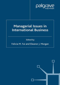 Vorderes Coverbild Managerial Issues in International Business