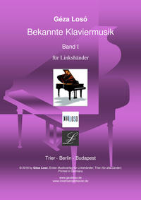 Vorderes Coverbild Bekannte Klaviermusik Band I für Linkshänder