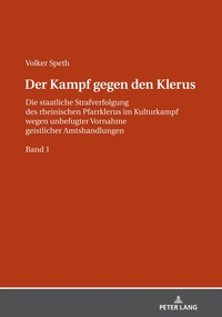 Vorderes Coverbild Der Kampf gegen den Klerus