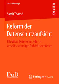 Vorderes Coverbild Reform der Datenschutzaufsicht