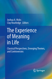 Vorderes Coverbild The Experience of Meaning in Life