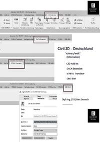 Vorderes Coverbild Cvil 3D Deutschland / Add-Ons, Add-Ins und mehr, Civil 3D Deutschland (schwarz/weiß, zur Information)