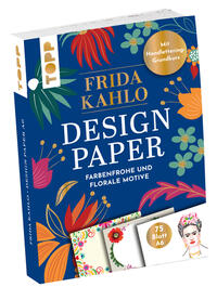 Vorderes Coverbild Design Paper Frida Kahlo DIN A6. Mit Handlettering-Grundkurs