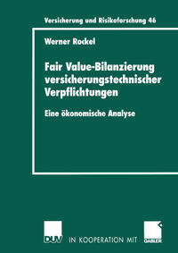 Vorderes Coverbild Fair Value-Bilanzierung versicherungstechnischer Verpflichtungen