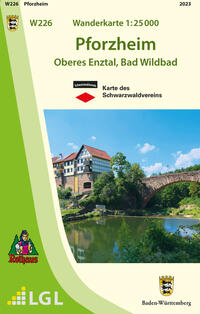 Vorderes Coverbild W226 Wanderkarte 1:25000 Pforzheim