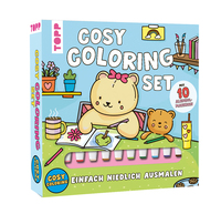 Vorderes Coverbild Cosy Coloring Ausmalset - Einfach niedlich ausmalen