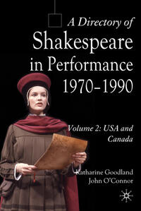 Vorderes Coverbild A Directory of Shakespeare in Performance 1970-1990