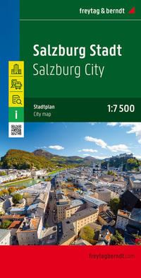 Vorderes Coverbild Salzburg Stadt, Stadtplan 1:7.500