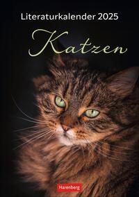 Vorderes Coverbild Literaturkalender Katzen Wochen-Kulturkalender 2025