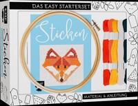 Vorderes Coverbild Sticken – das Easy Starterset für dekorative Kreuzstichmotive