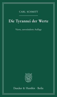 Vorderes Coverbild Die Tyrannei der Werte.