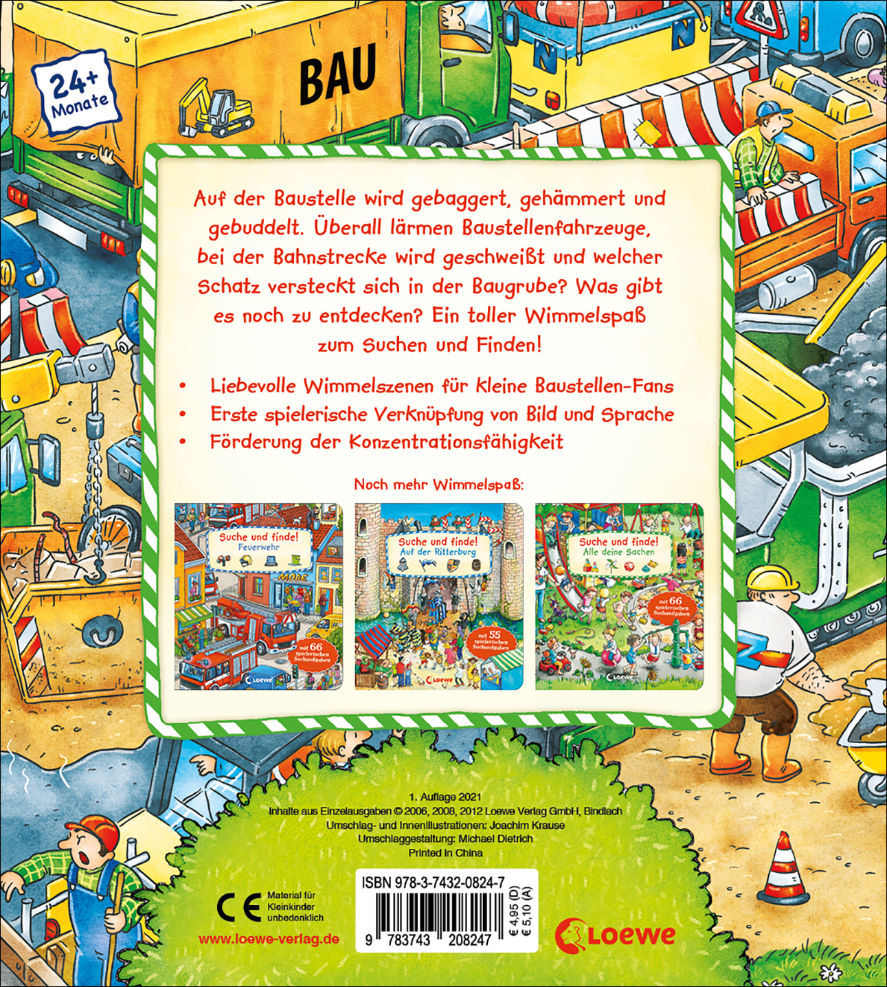 Rückseitencover Suche und finde! - Auf der Baustelle