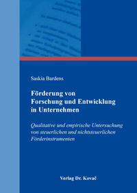 Vorderes Coverbild Förderung von Forschung und Entwicklung in Unternehmen