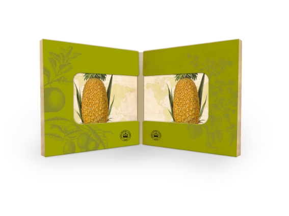 Beispielinhalt (Bild) Kew Gardens - Untersetzer Motiv Ananas (2er Set)