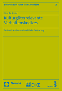 Vorderes Coverbild Kulturgüterrelevante Verhaltenskodizes