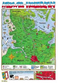 Vorderes Coverbild Cartoonlandkarte Schleswig-Holstein