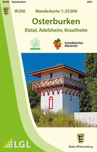 Vorderes Coverbild W206 Wanderkarte 1:25 000 Osterburken