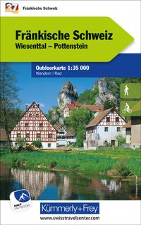 Vorderes Coverbild Kümmerly+Frey Outdoorkarte Deutschland 37 Fränkische Schweiz 1:35.000