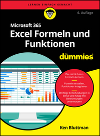 Vorderes Coverbild Microsoft 365 Excel Formeln und Funktionen für Dummies
