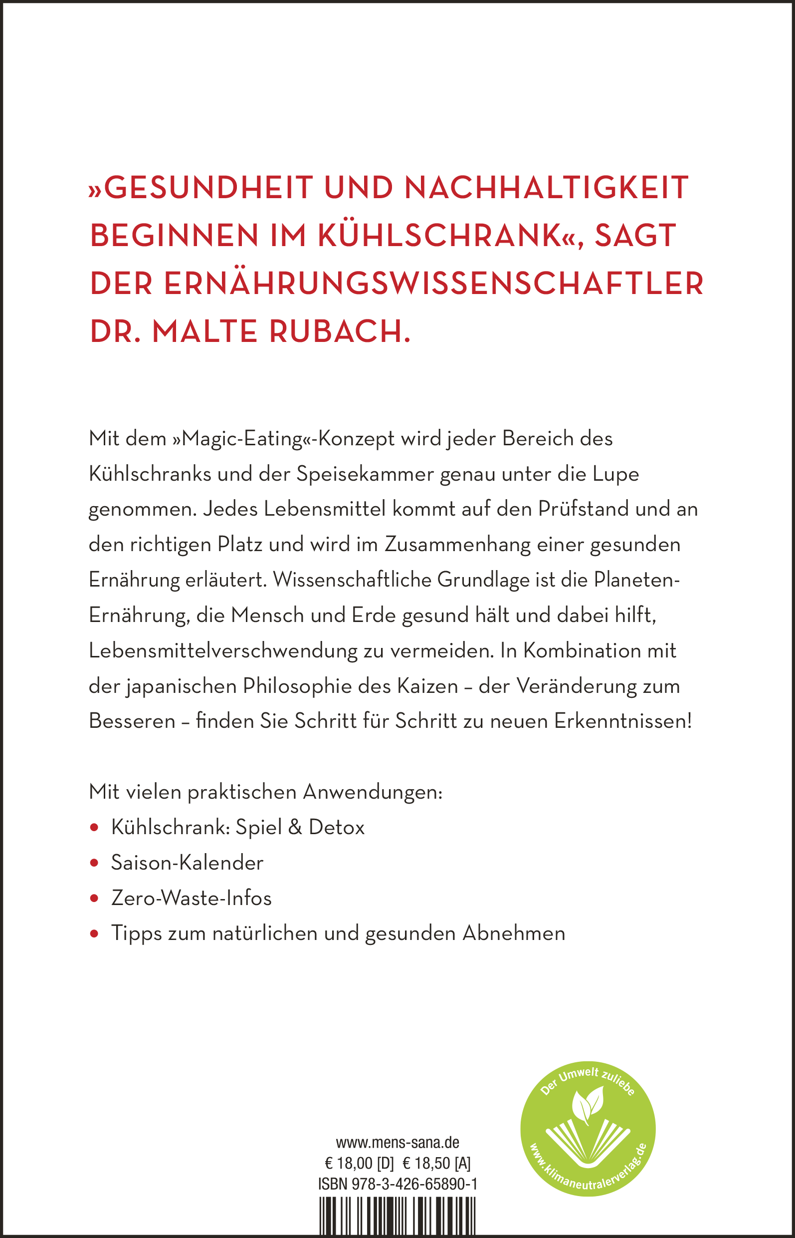 Rückseitencover Magic Eating