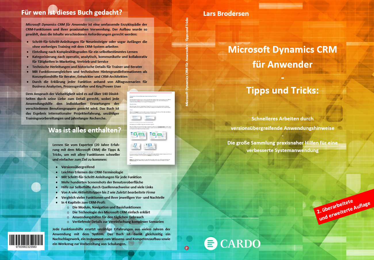 Gesamtes Coverbild Microsoft Dynamics CRM für Anwender - Tipps und Tricks