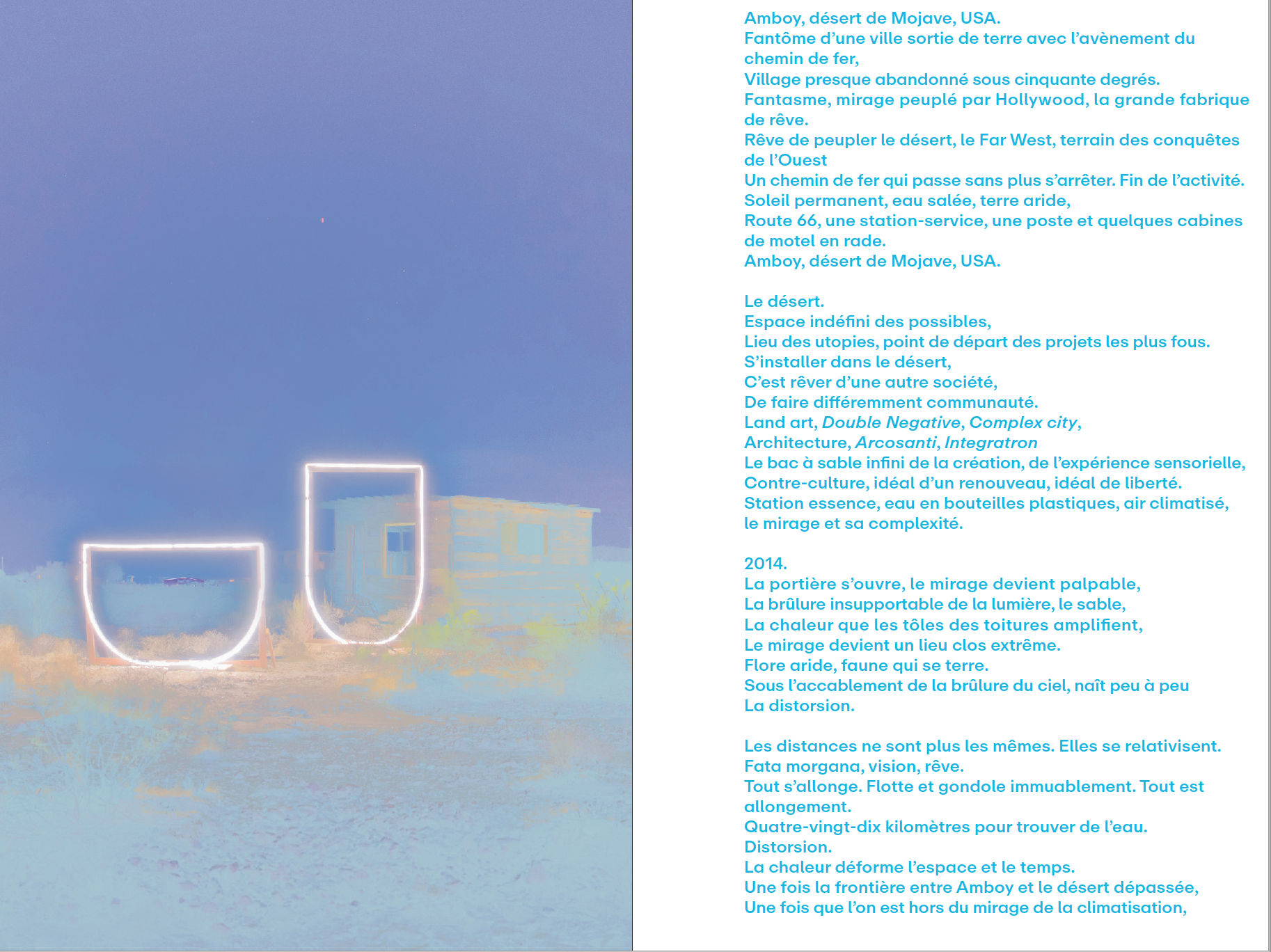 Beispielinhalt (Bild) Séverin Guelpa: THE DESERT, THE GLACIER AND THE SUPERSTRUCTURE