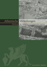 Vorderes Coverbild Mitteilungen des Deutschen Archäologischen Instituts, Athenische Abteilung