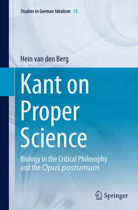 Vorderes Coverbild Kant on Proper Science