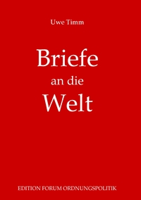 Vorderes Coverbild Briefe an die Welt