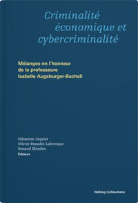 Vorderes Coverbild Criminalité économique et cybercriminalité