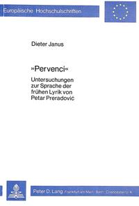 Vorderes Coverbild «Pervenci»
