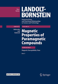 Vorderes Coverbild Magnetic Properties of Paramagnetic Compounds