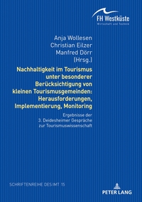 Vorderes Coverbild Nachhaltigkeit im Tourismus unter besonderer Berücksichtigung von kleinen Tourismusgemeinden: Herausforderungen, Implementierung, Monitoring