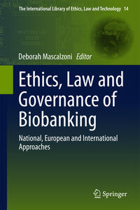 Vorderes Coverbild Ethics, Law and Governance of Biobanking