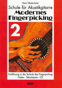 Vorderes Coverbild Modernes Fingerpicking / Modernes Fingerpicking Band 2