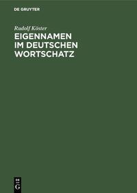 Vorderes Coverbild Eigennamen im deutschen Wortschatz