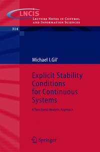 Vorderes Coverbild Explicit Stability Conditions for Continuous Systems