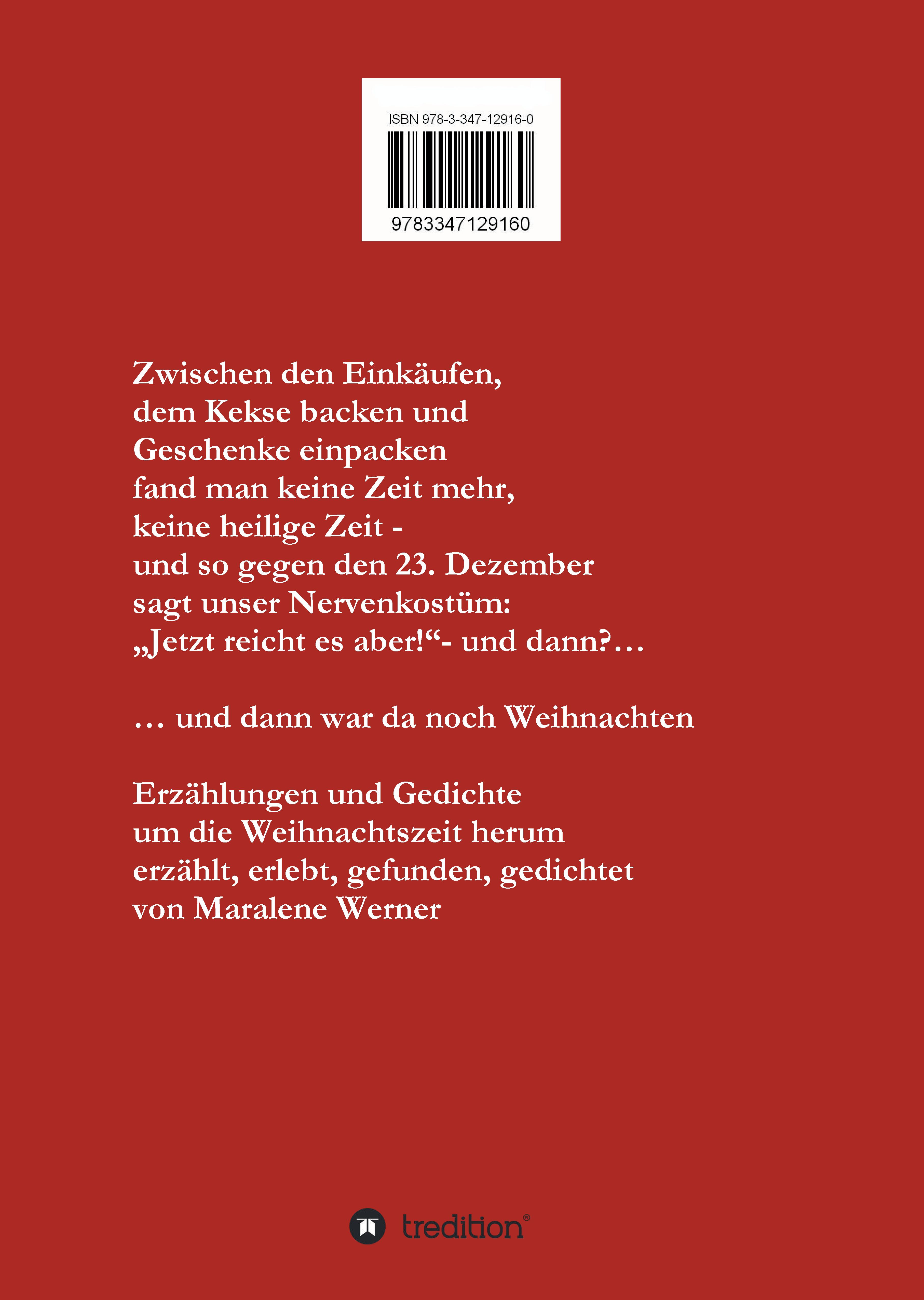 Rückseitencover ... und dann war da noch Weihnachten