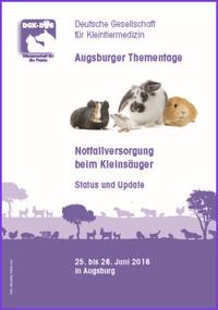 Vorderes Coverbild DGK-DVG - Augsburger Thementage: Notfallversorgung beim Kleinsäuger