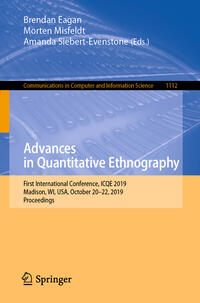 Vorderes Coverbild Advances in Quantitative Ethnography