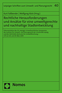 Vorderes Coverbild Rechtliche Herausforderungen und Ansätze für eine umweltgerechte und nachhaltige Stadtentwicklung