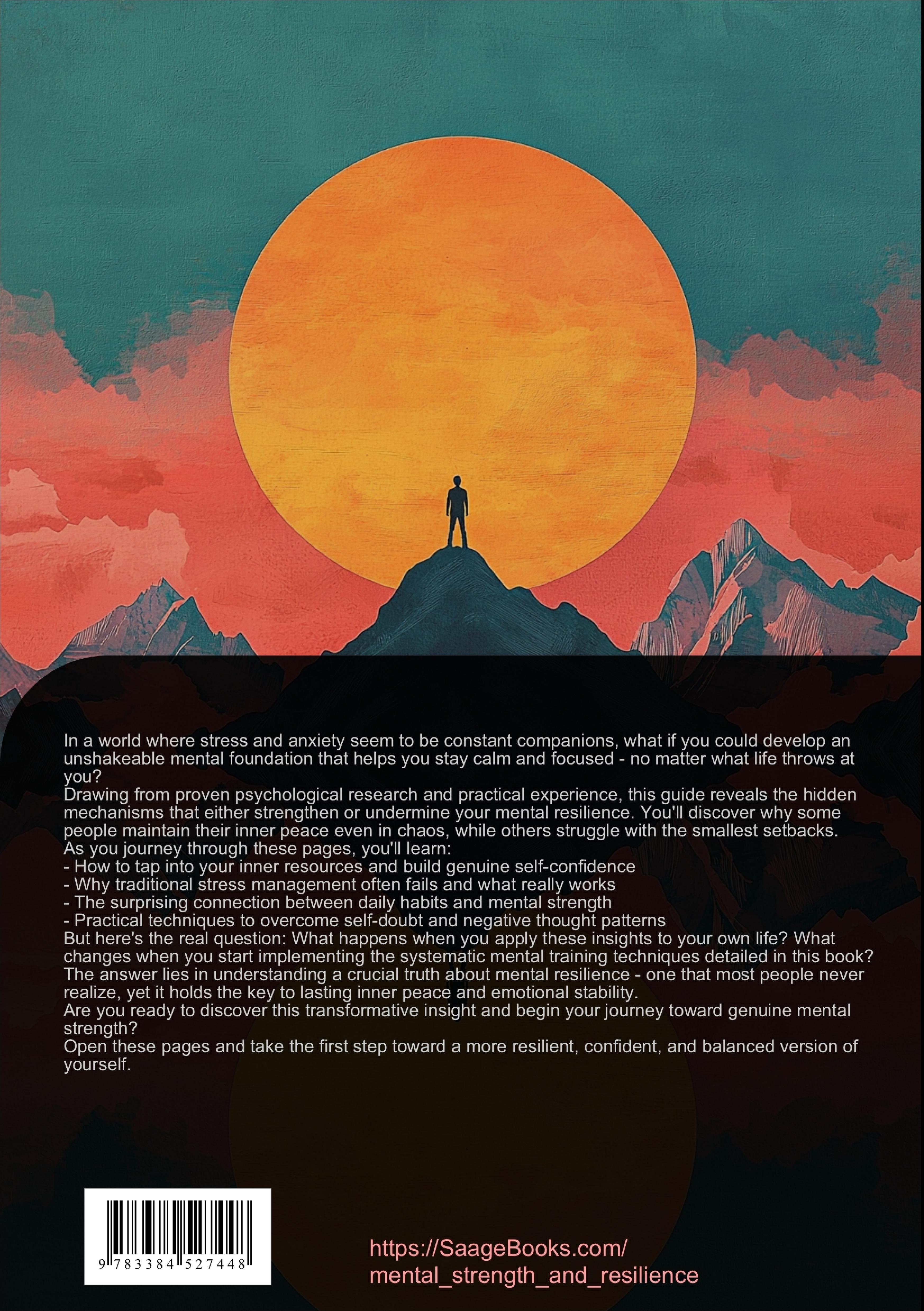 Rückseitencover Mental Strength and Resilience: Your Path to Inner Peace and Stress Resilience