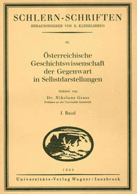 Vorderes Coverbild Österreichische Geschichtswissenschaft der Gegenwart in Selbstdarstellungen